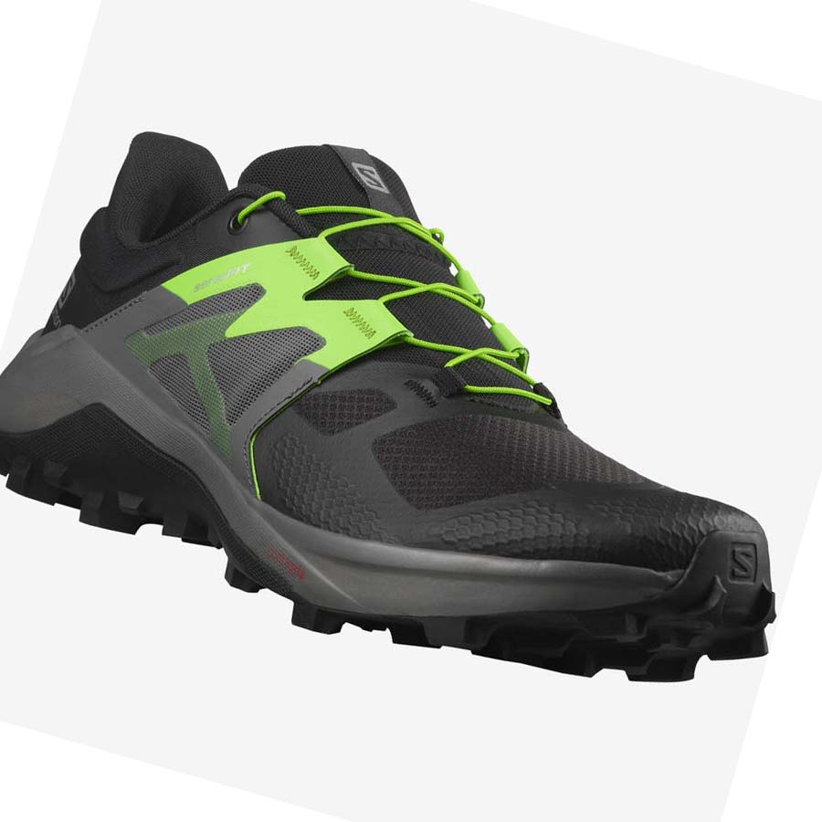 Salomon WILDCROSS 2 Trail Futócipő Férfi Fekete Zöld | HU 2104XYU